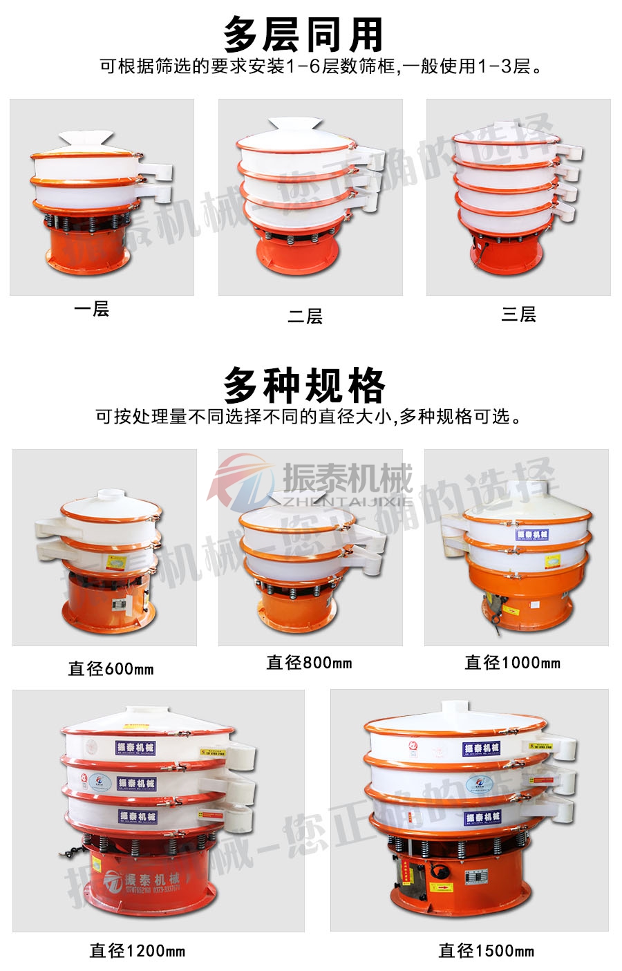 防腐蝕振動篩多層多規格可選 防腐蝕振動篩多層多規格可選