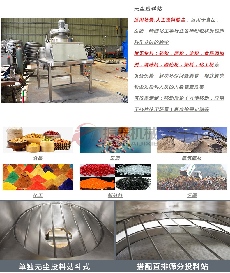 小袋無塵投料站應用行業 小袋無塵投料站應用行業