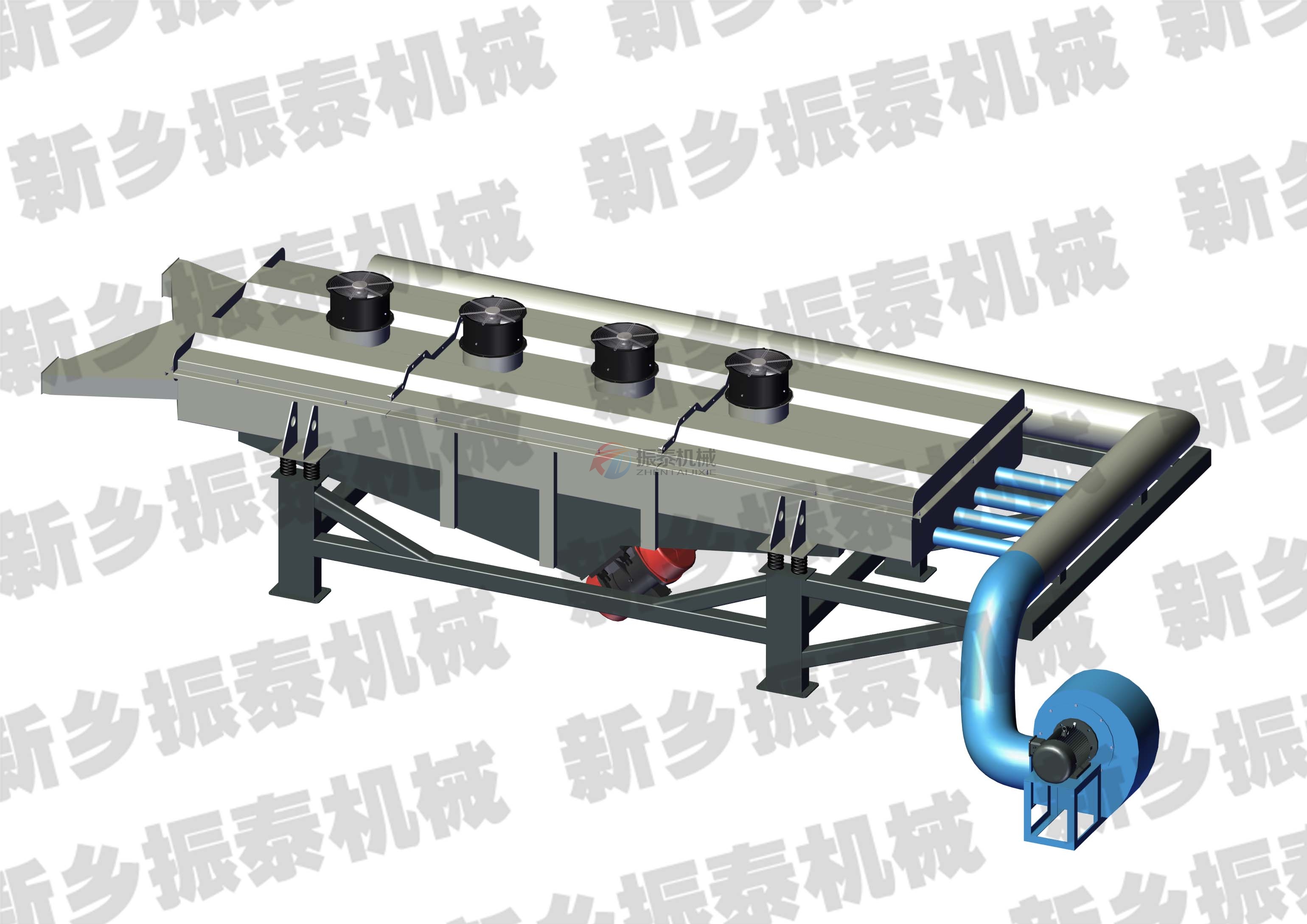 紫蘇籽降溫篩分直線振動(dòng)篩原理圖紙 紫蘇籽降溫篩分直線振動(dòng)篩原理圖紙