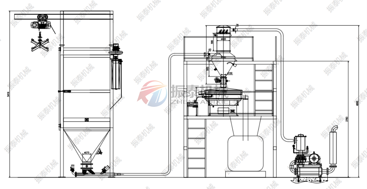 草酸噸袋拆包機詳細圖紙 草酸噸袋拆包機詳細圖紙
